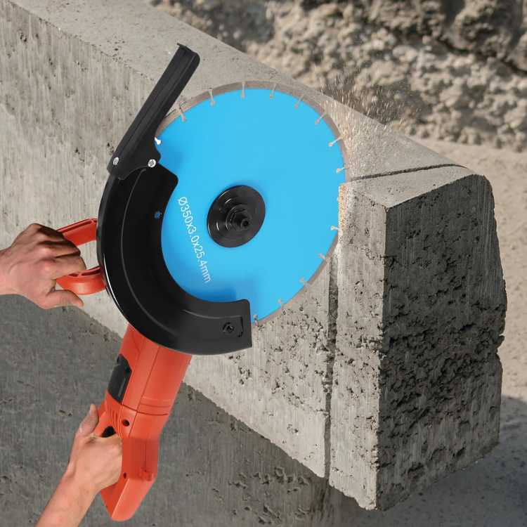 Corded Electric Handheld Concrete Saw 3000W Pure Copper Motor Rotating Handle for Grooving Cutting Work 1420