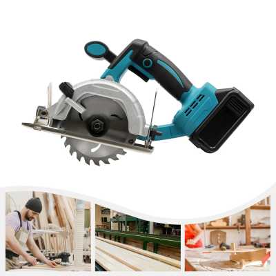 4.9Inch Rechargeable Chainsaw with Charger Circular Saw 4.0Ah Battery Carbon Steel 110V 0-45°Adjustable Cutting Angle 1420