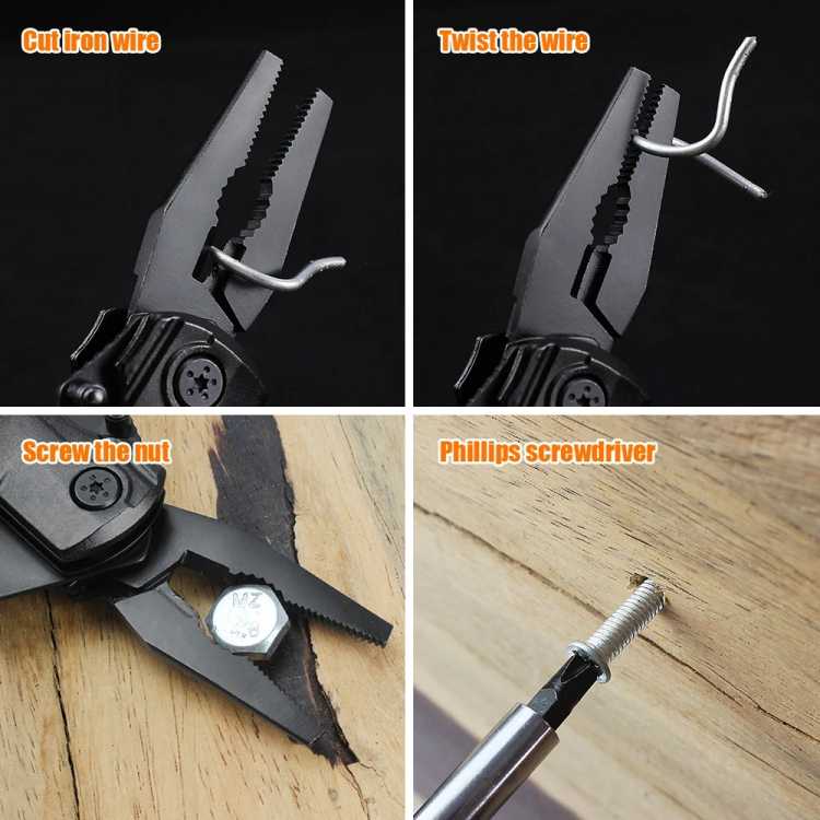Multifunctional Knife Pliers Outdoor Home Portable Outdoor Survival Folding Knife Plier Screwdriver Hand Tool Car Emergency Tool 1420