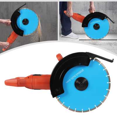 Corded Electric Handheld Concrete Saw 3000W Pure Copper Motor Rotating Handle for Grooving Cutting Work 1420